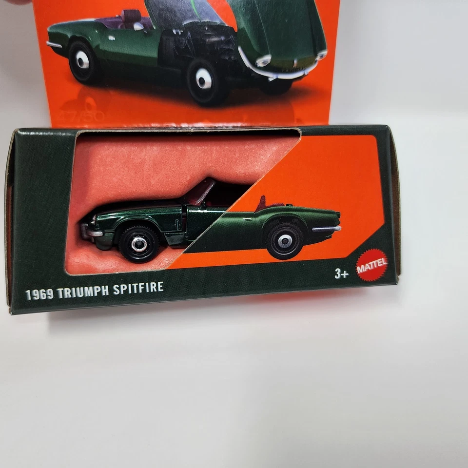1969 Triumph Splitfire * Green * 2025 Matchbox Moving Parts Case F NA102 - Image 2 of 2