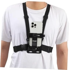  Mobile Phone Chest Mount Harness Strap Holder Cell Phone Clip Action Camera 