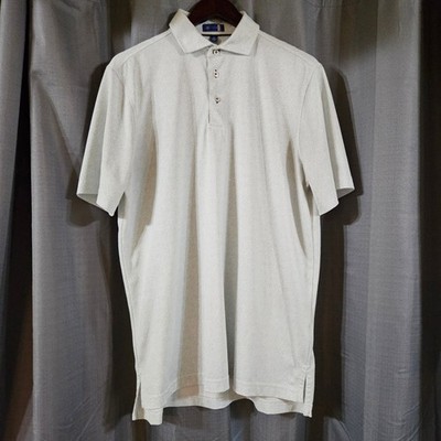 Stitch Golf Mens Mint Green Micro Print Polo Shirt 221SA0212 Size M Stretch