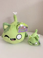 Aphmau MeeMeows 11'' Zombie Cat Plush & 4" Mini Plush Halloween Set (RARE - NWT)