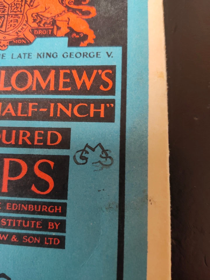 Birmingham + Coventry + Warwick Vintage Map Bartholomew's half-inch Map No.19 - Image 3 of 4