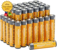 Amazon Basics AAA Alkaline High-Performance Batteries, 1.5 Volt, 10-Year Shelf L