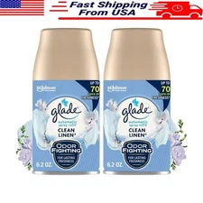 Automatic Air Freshener Refills Essential Oils Crisp Fresh Laundry 2 Count New