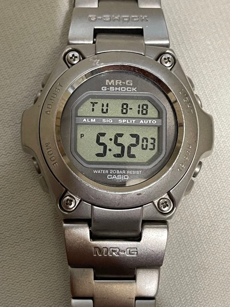 CASIO G-SHOCK MR-G MRG-100 Digital Watch 20 Bar Water Resistant