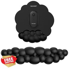 TECKNET Cloud Mouse Pad Wrist Rest Memory Foam Black