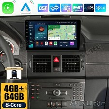4+64G Android 14 IPS AutoRadio Navigation Carplay Kam F&uuml;r Mercedes-Benz GLK X204