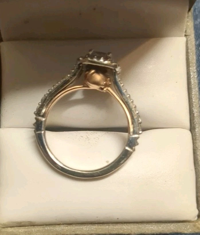 Помолвочное кольцо Disney Princess BELLE 3/4 C.T. Заколдованная двойная рамка Rose размер 6 - Изображение 2 из 4