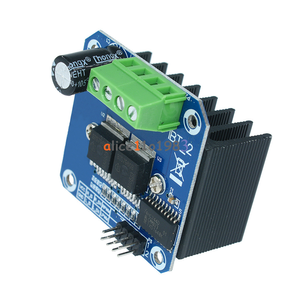 Driver Moteur Pas à Pas Double BTS7960B 43A - Pour Arduino Et Voitures Intelligentes - Neuf