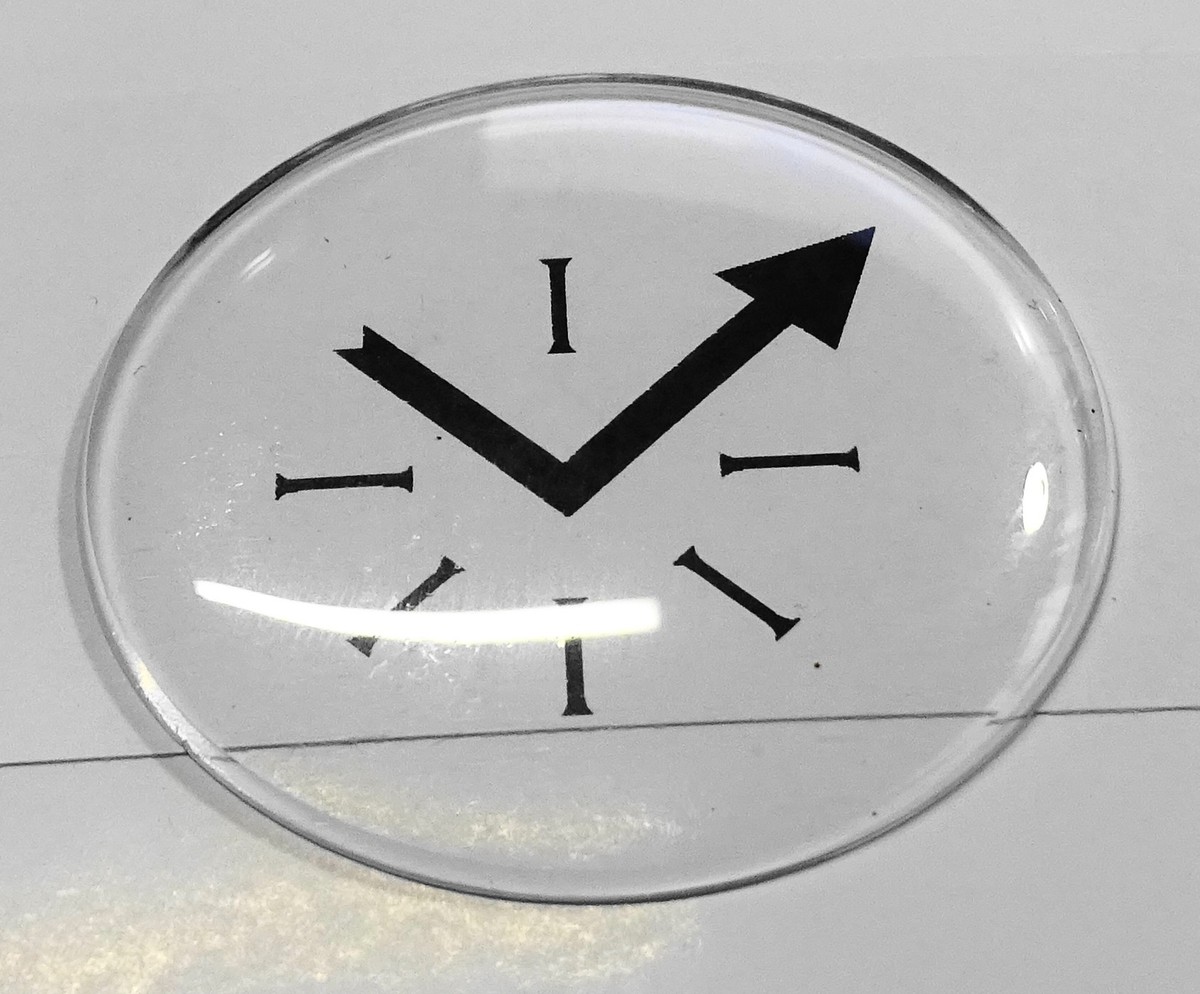Verre Minéral Pour Montre Gousset - Diamètre 24.5 Mm - Neuf Sans Boîte