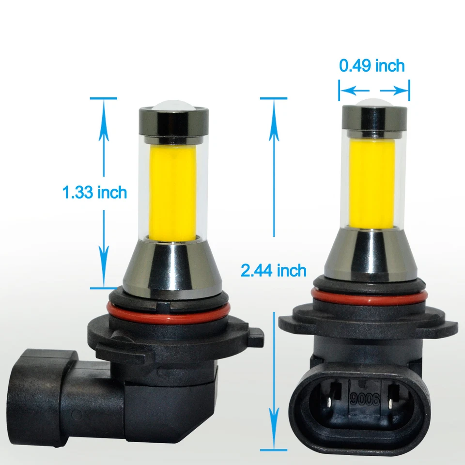 Allá Lighting 2x H10 Coche LED Bombilla Antiniebla Amarillo Dorado Repuesto VS Foto 4 de 4