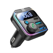Genuine Joyroom Bluetooth FM Transmitter Dual Mics and Charging Ports
