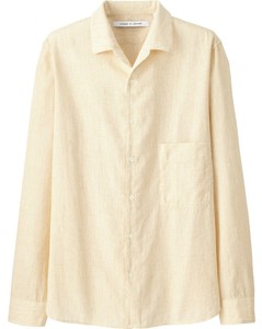 yellow linen top