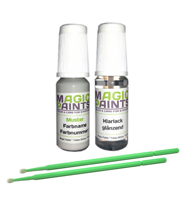 Touch Up Paint Pen Set Suitable For Citroen, 249 / EWP Blanc Banquise (White) + Clear Coat