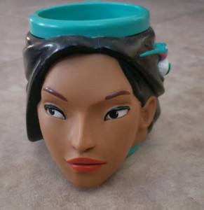 Disney POCAHONTAS & Flit 3D Cup Mug Applause 90s Vintage Rare Great Condition