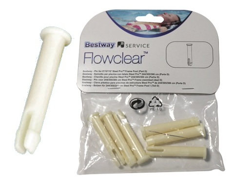 6 SPINOTTI BESTWAY P61859 PER PISCINE TONDE CON TELAIO