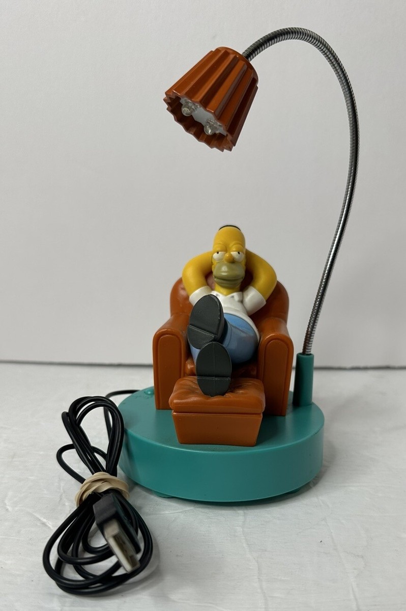 The Simpsons Homer USB Desk Lamp Recliner 2 Lights Out