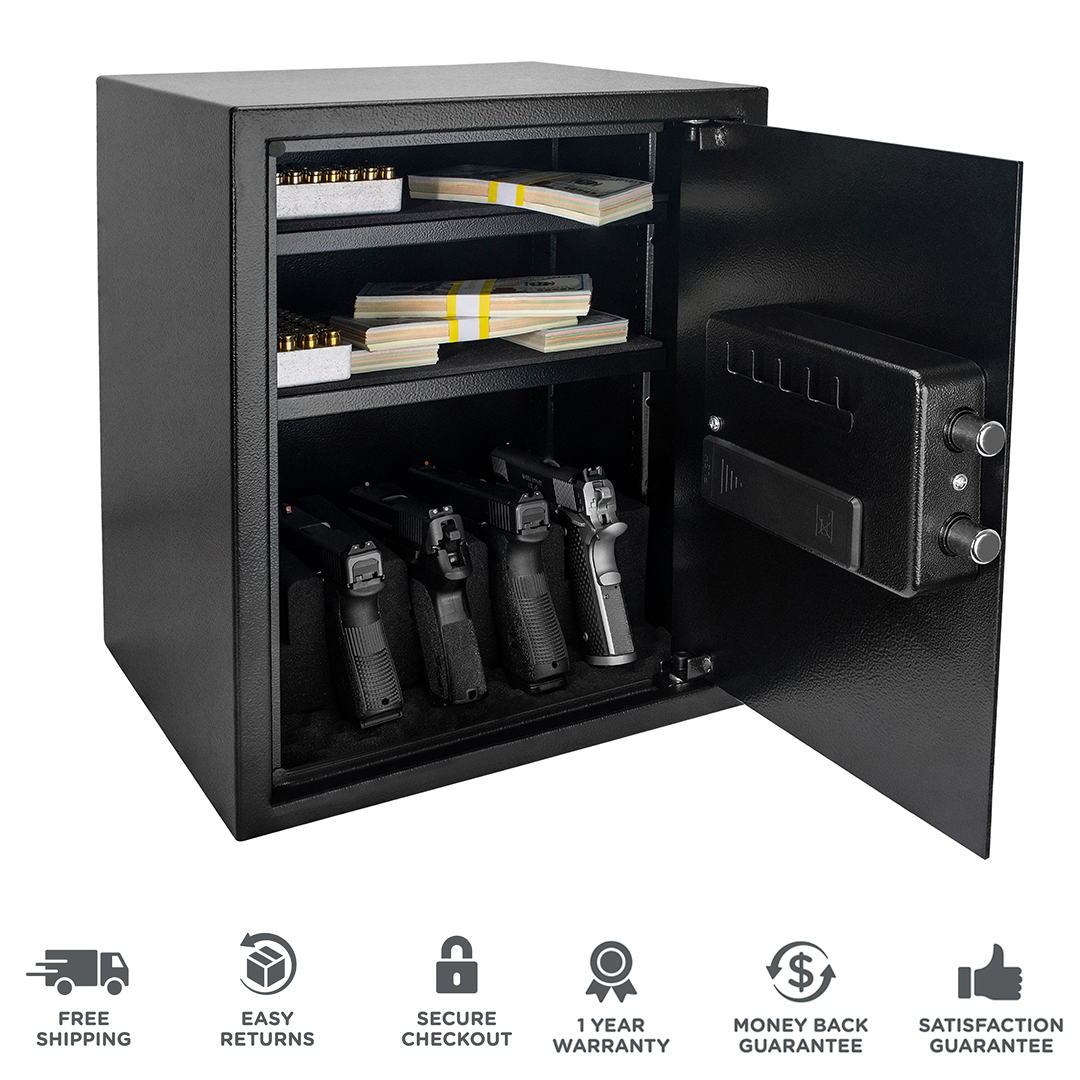 Biometric Firearm Lock Gun Safe Fast Acccess Home Office Securty Protect 715450671488 eBay