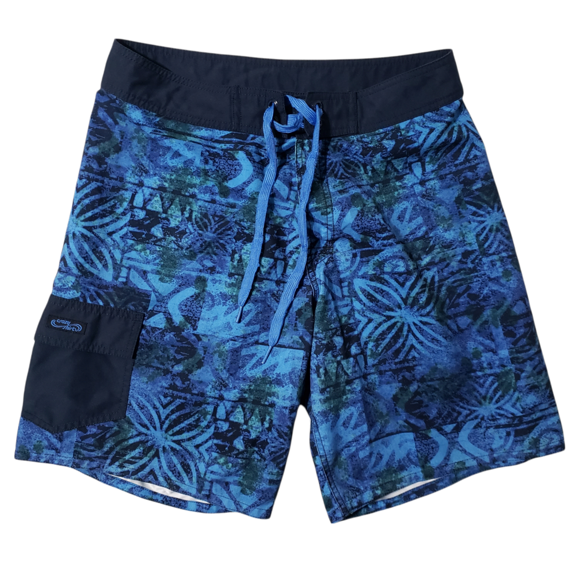 Crazy Shirts Swim Trunks Swim-Shorts Mens 30 Board-Shorts Blue