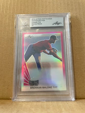 Brennan Malone 2019 Leaf Metal Draft Throwback Pre-Pro Proof Pink 1/1