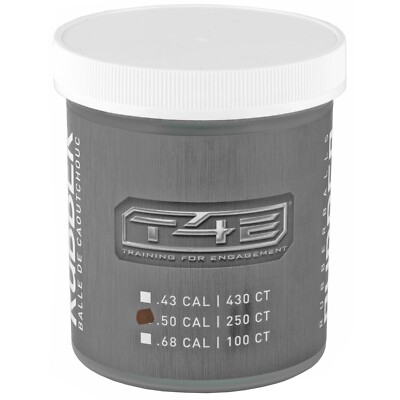 Umarex Elite Force .50cal T4E Ammo Rubber Balls, Black, 250 Count - 2292150