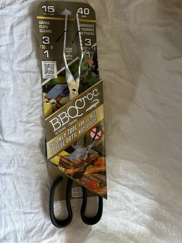 BBQCroc 3 In 1 Tool The Original Grabs Flips Cleans Ergonomic Handle