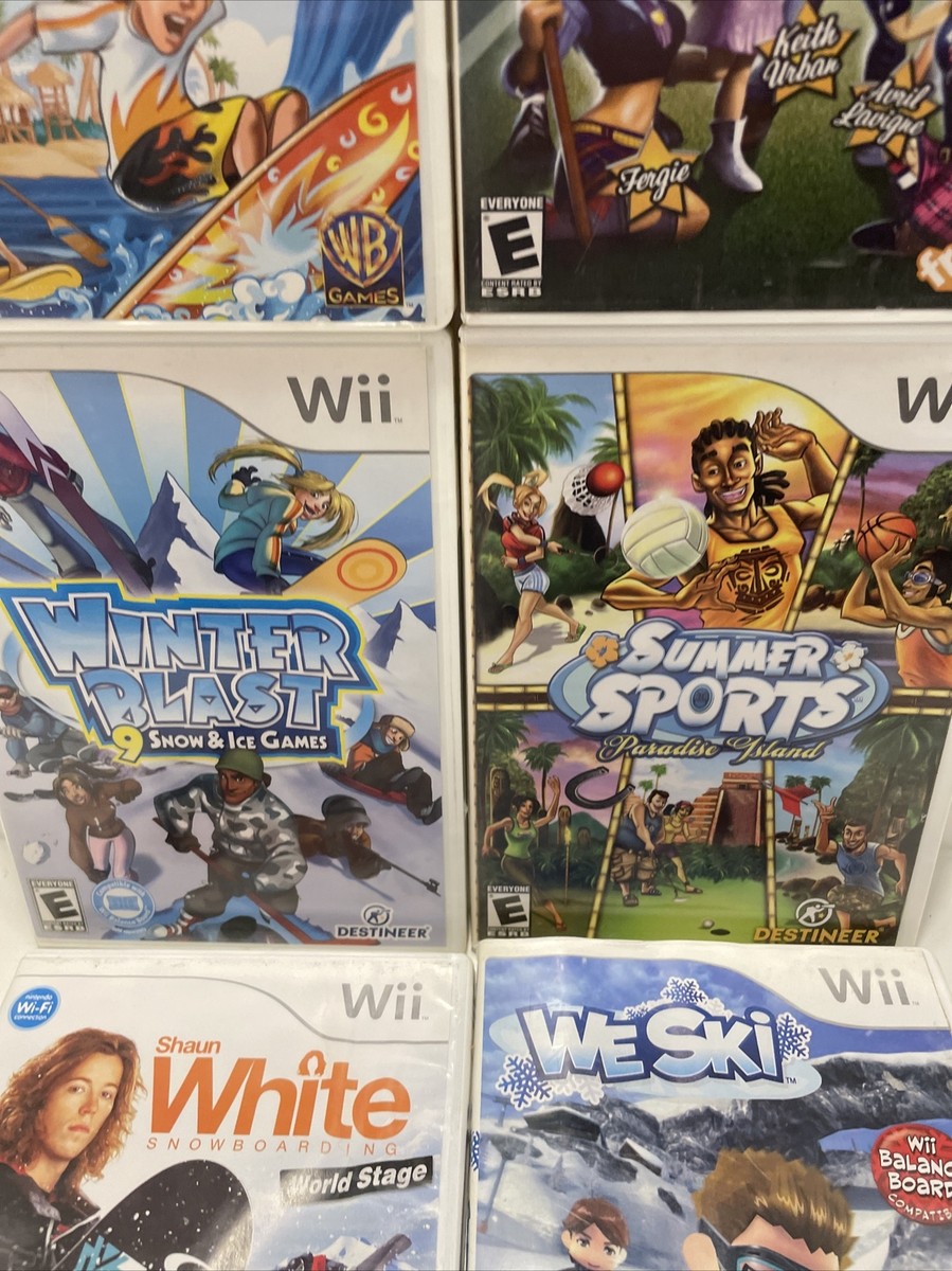 Lot of 7 Nintendo Wii Sports Games Bundle Various Titles | eBay