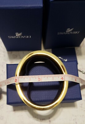 55】SWAROVSKI Triumphal Black Bangle Swarovski Intervalle