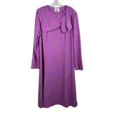 NWT Vintage Lilac Midi Dress Scarf Neckline 2X 40 