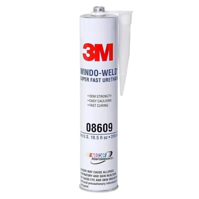 3M 08609 Window-Weld Super Fast Urethane Black Cartridge - 10.5 fl oz ...