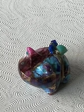 Zuni Tiny Frog Fetish Daryl Shack Sr Pink Dahlia Turquoise Opal Gifts F 1009