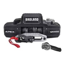 Brand New Badland Apex 12000 Lb. Winch With Synthetic Rope Wireless Remote