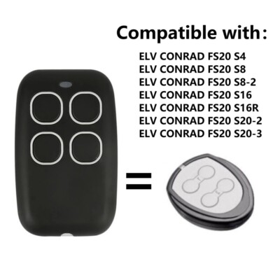 Universal Garagentor Handsender Elv Conrad FS20 S4 ( 868.35MHz )