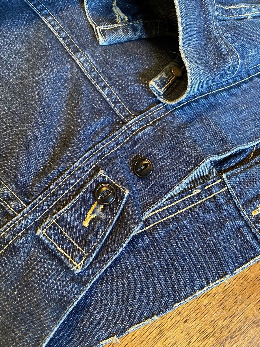 Vintage Lee Riders 101-J Dark Wash Jean Jacket 42 REG Union Vintage Lee Riders 101-J Dark Wash Jean Jacket 42 REG Union