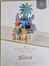 Hallmark Disney Lilo & Stitch, 3D & Pop-Up Any Occasion Card, Stitch Envelope 