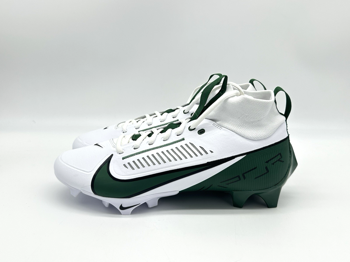 Nike Alpha Green and White Cleats Nike White and Green Alpha Hurache Elite 3 Low MCS Gen FS  main image 2
