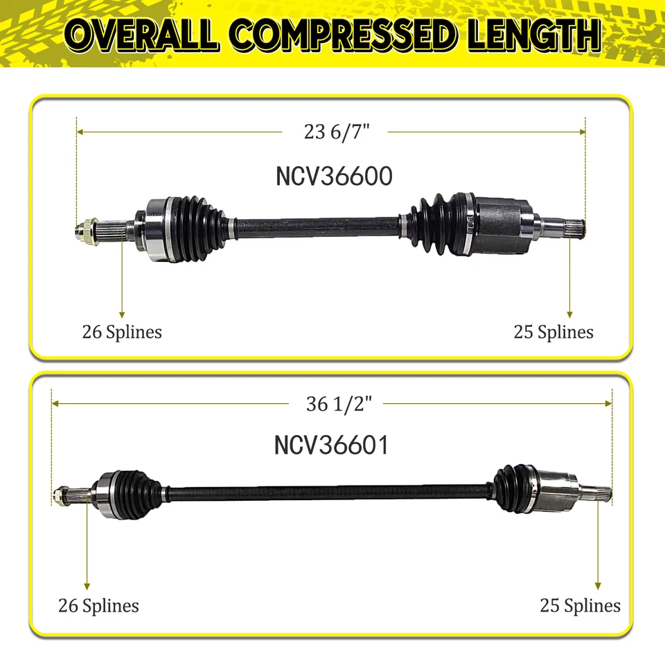 Conjunto de eje de junta de eje CV delantero para Honda Insight 1,3 L L4 tracción delantera 2010-2014 Foto 2 de 4