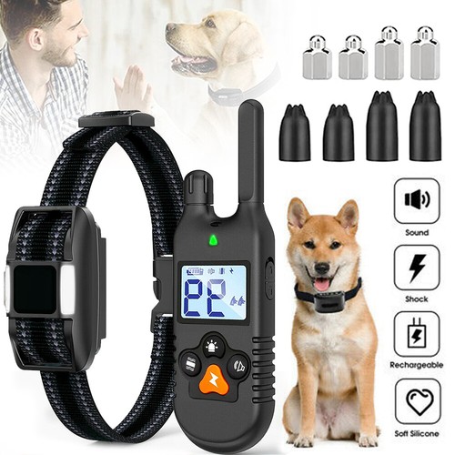 1000M Hund Ausbildung Erziehungshalsband Fernbedienung Training Ton Vibration - Bild 24 von 24