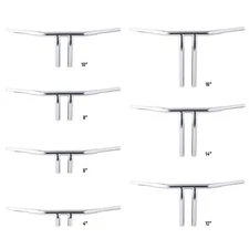 4/6/8/10/12/14/16'' Rise T-Bar Handlebar Fit For Harley FLST FXST Sportster Dyna