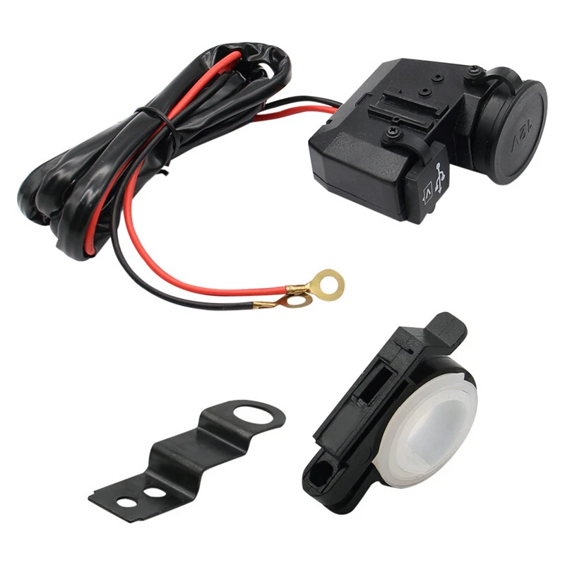 Impermeable 12V Motocicleta ATV Doble USB Cargador Teléfono Encendedor Enchufe Foto 3 de 4