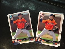 2018 Bowman BP125 J.B. Bukauskas 17 count, 6 chrome, 11 base lot Houston Astros