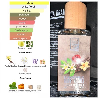 DUA Intensified Vanillac Ruby: Neroli EDP Vanilla Absolute Orange Blossom Citrus