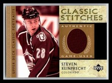 2002-03 Upper Deck Classic Portraits Stitches #CSR Steven Reinprecht