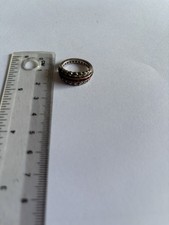 Rare Art Deco antique night and day ring silver