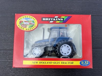 Vintage 1999 Britains (Ertl) 1:32 New Holland Ford 6635 Tractor #9487-New In Box