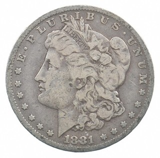 Early 1881 O Morgan Silver Dollar 90% US Coin 417