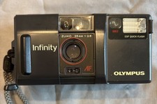 Olympus Infinity AF-1 35mm 2.8 Zuiko Lens Point Shoot Film Camera TESTED
