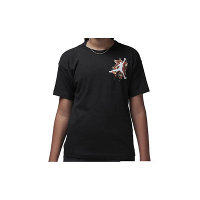 NWT JORDAN GIRLS Floral Jumpman BLACK L 45D450-023 | eBay