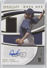 2021 Panini Immaculate Hats Off 5/25 Deivi Garcia #HO-DG Auto 0c2