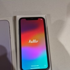 Apple iPhone 11 Purple 64 GB unlocked and reset but untested