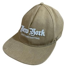H&M Divided New York Nighttime Daytime  Beige Embroidered Baseball Hat Cap OS